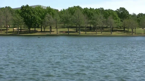 Lake in Plano Texas Video stock 22799142