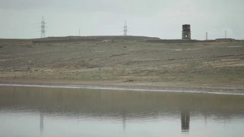 A lake polluted with oil 스톡 동영상 86827419