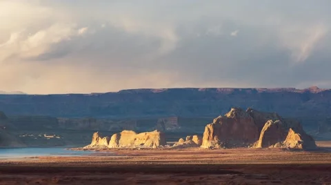 Lake Powell Sunset Time Lapse Stock-Footage 50980986