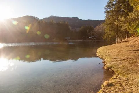 Lake in Preddvor Stock Photos