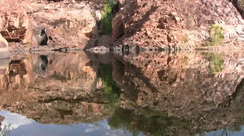 Lake reflection Video stock 20608546