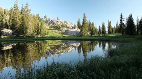 Lake reflection  Video stock 26035958