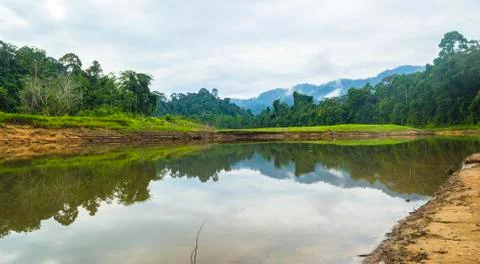 Lake reflection Stock Photos