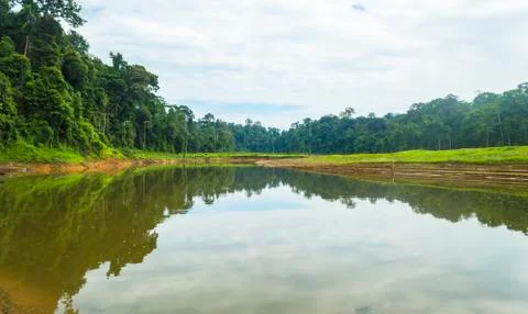 Lake reflection Stock Photos
