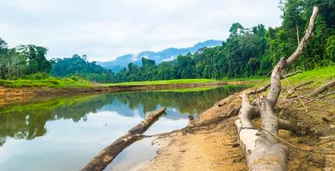 Lake reflection Stock Photos