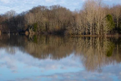 Lake reflection Stock Photos