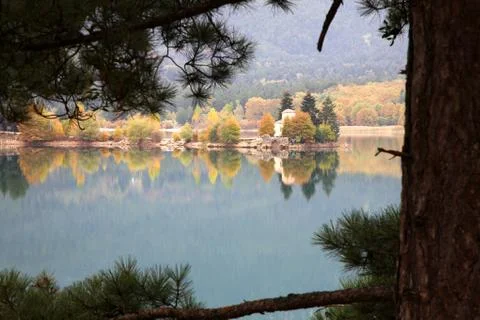 Lake reflection Stock Photos