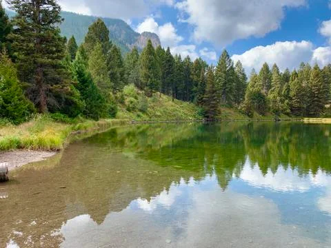 Lake reflection Stock Photos