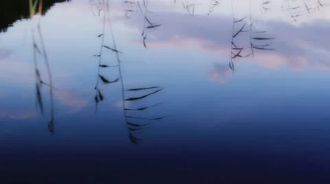 Lake reflections Stock Footage 12142314