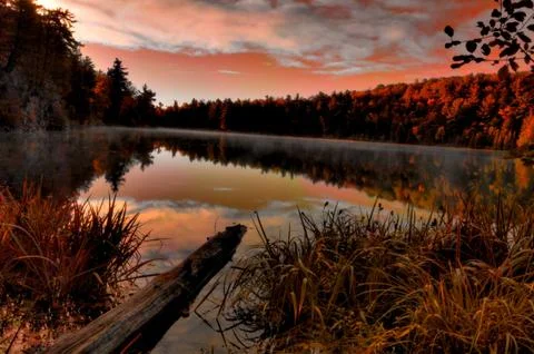 Lake reflections Stock Photos