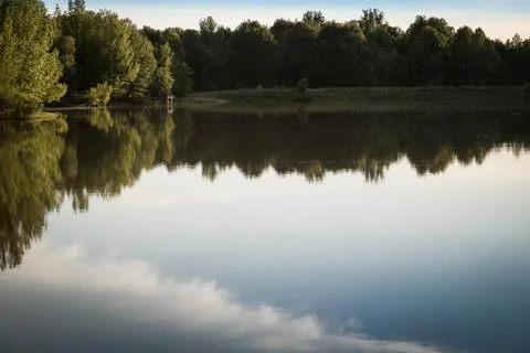 Lake reflections Stock Photos