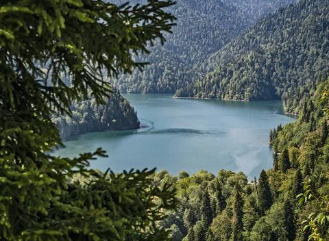 Lake Ritsa 스톡 사진