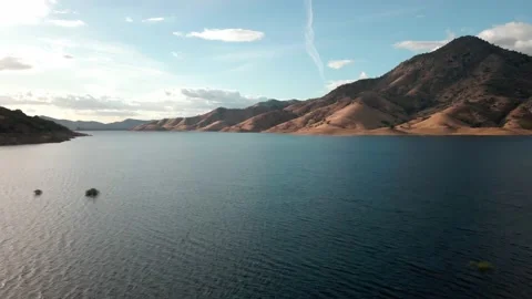 Lake river with mountains Stock Footage 188532319
