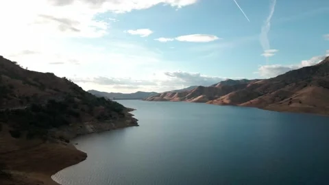 Lake river with mountains Stock Footage 188532330