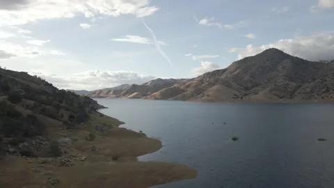 Lake river with mountains Stock Footage 188532616