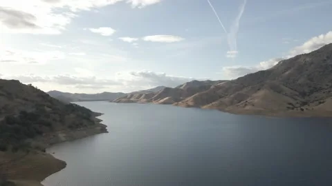 Lake river with mountains Stock Footage 188532994