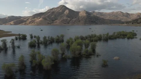 Lake river with mountains Stock Footage 188533521