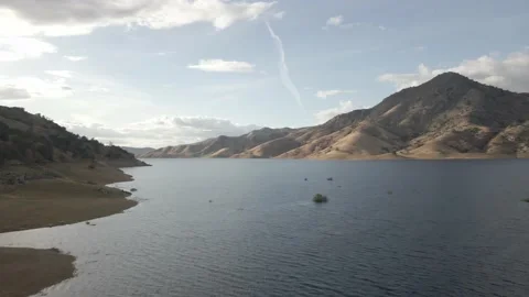 Lake river with mountains Stock Footage 188534070