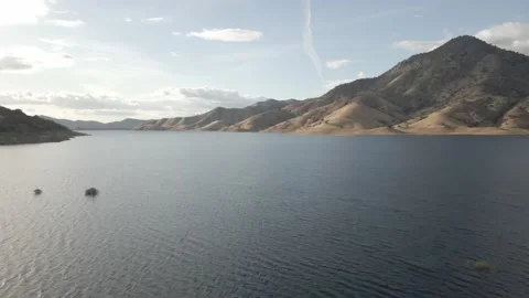 Lake river with mountains Stock Footage 188534404