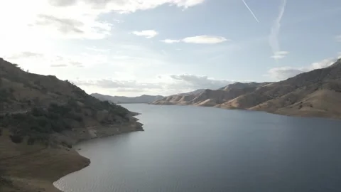 Lake river with mountains Stock Footage 188534423