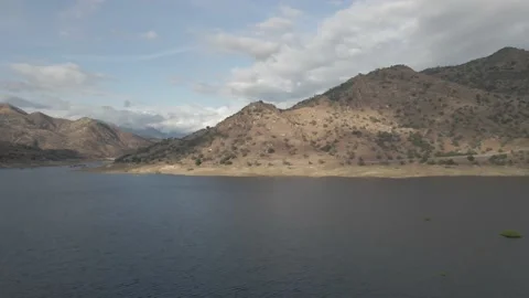 Lake river with mountains Stock Footage 188534515