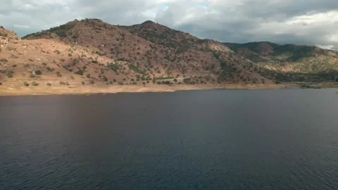 Lake river with mountains Stock Footage 188534786