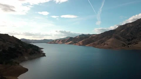Lake river with mountains Stock Footage 188535215