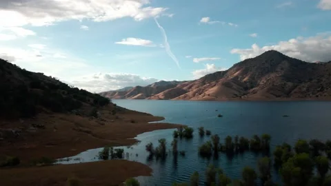 Lake river with mountains Stock Footage 188535353