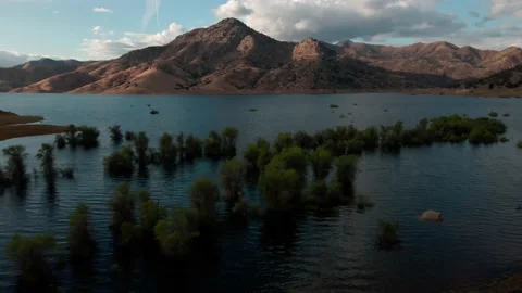 Lake river with mountains Stock Footage 188535422