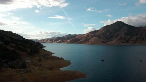 Lake river with mountains Stock Footage 188535836