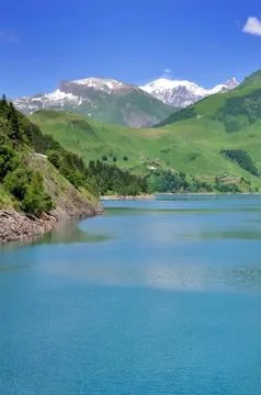 Lake of Roselend Foto stock