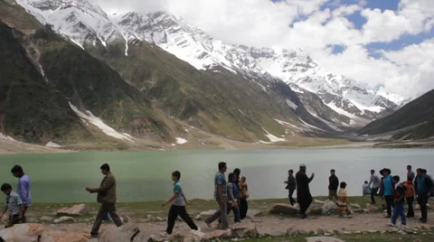 Lake Saif-ul-Malook Stock Footage 39261257
