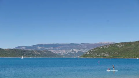 Lake of Sainte-Croix Stock Photos