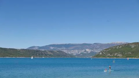 Lake of Sainte-Croix Stock Photos