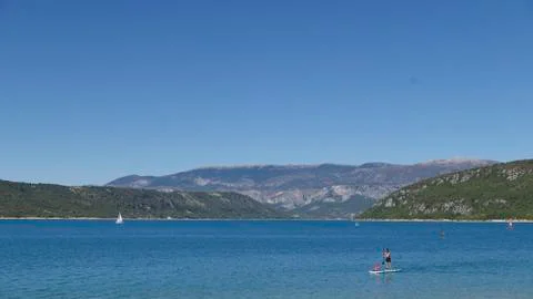 Lake of Sainte-Croix Stock Photos