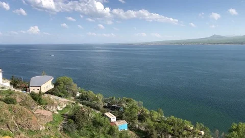 Lake Sevan Armenia Stock Footage 79744344