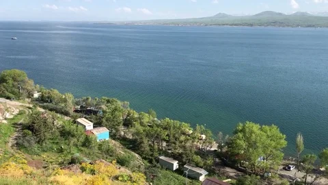 Lake Sevan Armenia Stock Footage 79744357