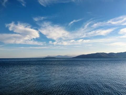 Lake Sevan in Armenia on a sunny day Stock Photos