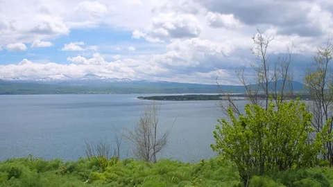 Lake Sevan Coastline in Gegharkunik, Armenia 1 Vidéo 90450312