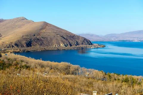 Lake Sevan, the largest lake in Armenia Fotos Stock