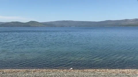 Lake shore, calm, beach Stock Footage 130140468