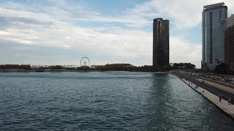 Lake Shore Drive 스톡 동영상 90132039