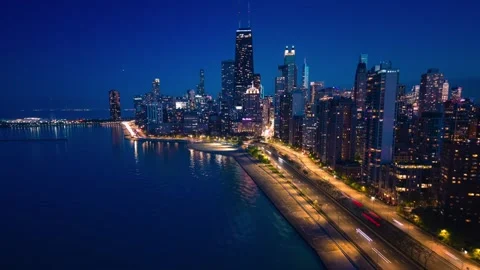 Lake Shore Drive Timelapse Video stock 331760424