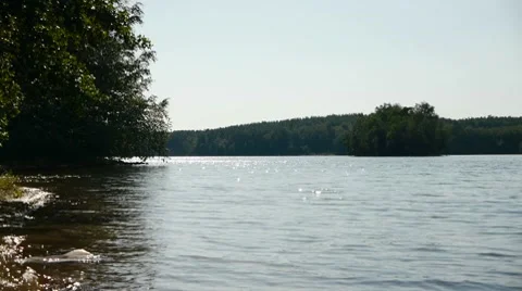 Lake-shore Stock Footage 7747923