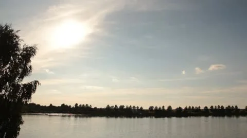 The lake shore Stock Footage 10564114