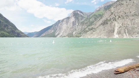 Lake shore waves Stock Footage 110626370