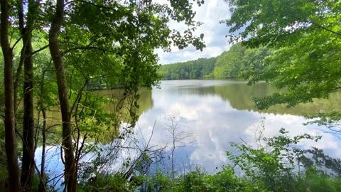 Lake Shot On A Cloudy Day Stock Footage 138539383