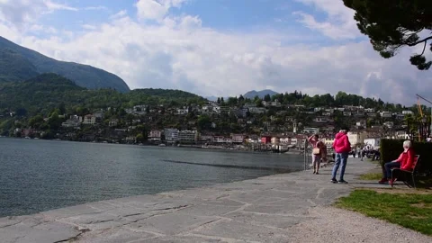 Lake side everyday life Video stock 235448956