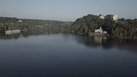 Lake side home 1080p Stock Footage 109246789