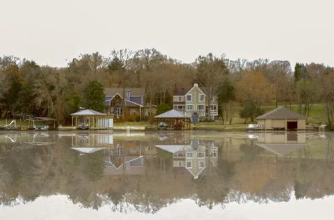 Lake Side Reflection Stock Photos